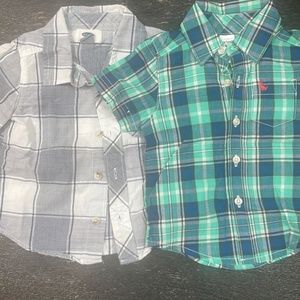 Button downs plaid